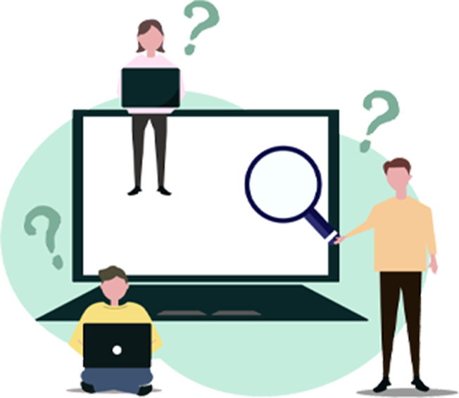 悩んでいるイラスト